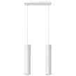 Lampa wisząca LAGOS 2 SL.0324 wiszaca w kolorze białym dwie tuby umieszczone na podsufitce w kształcie listwy idealna do jadalni - 3