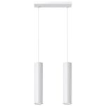 Lampa wisząca LAGOS 2 SL.0324 wiszaca w kolorze białym dwie tuby umieszczone na podsufitce w kształcie listwy idealna do jadalni - 3