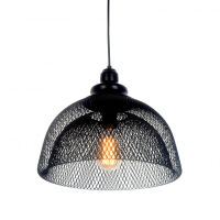 LAMPA WISZĄCA CZARNA FENON  010-M BLACK Luminadeco Czarna loftowa