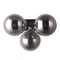 Kinkiet Marbelio WL-6161-3 CH+SM Italux 3 kule dymione szkło