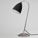 Lampa stołowa Joel Table- Astro 4544 stalowe ruchome ramię klosz kielich czarny polerowany chrom - 2