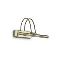 Kinkiet BOW AP36 BRĄZOWY Ideal Lux  121338  posiada metalową ramę w kolorze brązu włącznik na obudowie idealny nad lustro obraz