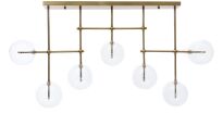 Lampa wisząca BERGAMO LDC 6026-7 (MD) Lumina Deco designerska mosiądz kule - 3