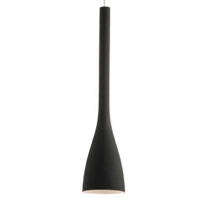 Lampa wisząca Flut SP1 BIG NERO Ideal Lux  035680  klosz z dmuchanego matowego szkła w kolorze czarnym