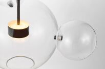 Lampa wisząca NERONI W6 LDP 6016-6 (BK) Lumina Deco molekuły LED czarna - 4