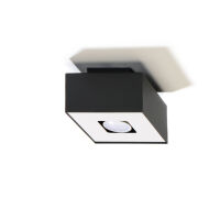 Designerski Plafon Kostka Mono 1 Czarny SL.0070 SOLLUX LIGHTING techniczna nowoczesny kwadrat