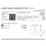 Zwis do szyny magnetycznej KORI TRACK MAGNETIC 5W AZ4628 Azzardo złoty - 5