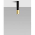 Lampa sufitowa LOOPEZ SL.0951 Sollux czarno -złota tuba GU10 - 3