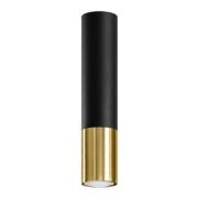 Lampa sufitowa LOOPEZ SL.0951 Sollux czarno -złota tuba GU10