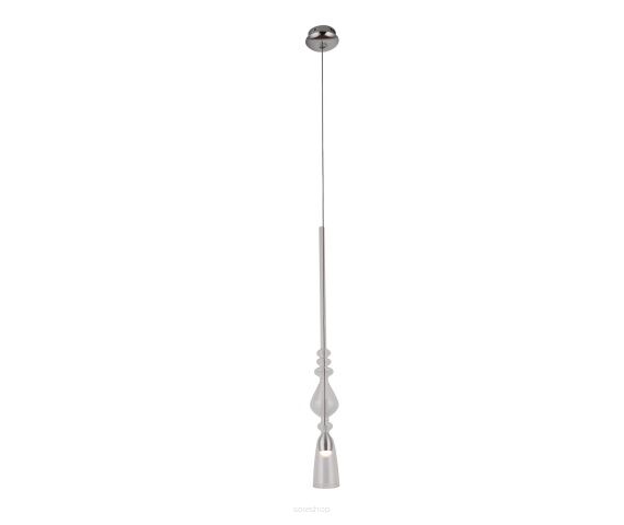 Lampa wisząca Murano  B P0246  Maxlight podłużna pojedyncza oprawa szklana transparentna nietypowy kształt