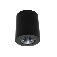 Lampa sufitowa Boris AZzardo GM4108 BK  AZ1110 czarna tuba natynkowa