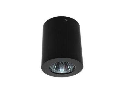 Lampa sufitowa Boris AZzardo GM4108 BK  AZ1110 czarna tuba natynkowa
