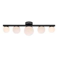 Lampa sufitowa PURO CEILING/WALL 5L BLACK/OPAL IP44 MARKSLOJD 108067 
