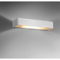 BASTONE 640 ORLICKI DESIGN z metalu w kolorze aluminium i szkła piaskowanego prostokąt nad lustro