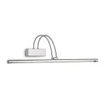 Kinkiet Bow AP114 CROMO Ideal Lux  007021 posiada metalową ramę w kolorze chromu włącznik na obudowie - 2