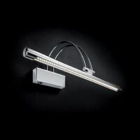 Kinkiet Bow AP114 CROMO Ideal Lux  007021 posiada metalową ramę w kolorze chromu włącznik na obudowie