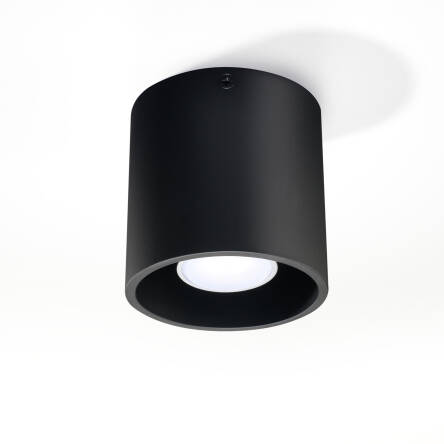 Lampa sufitowa  plafon  Downlight Orbis Czarna techniczna SL.0016 SOLLUX LIGHTING tuba