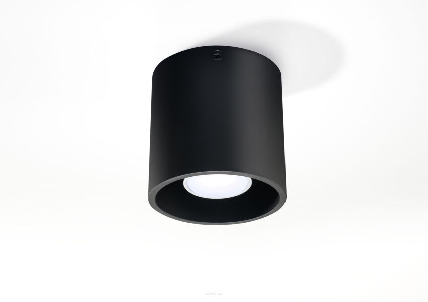 Lampa sufitowa  plafon  Downlight Orbis Czarna techniczna SL.0016 SOLLUX LIGHTING tuba