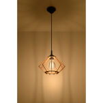 Lampa Wisząca POMPELMO SL.0393 stylowa nietuzinkowa z naturalnego drewna  - 3