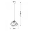 Lampa Wisząca POMPELMO SL.0393 stylowa nietuzinkowa z naturalnego drewna  - 4