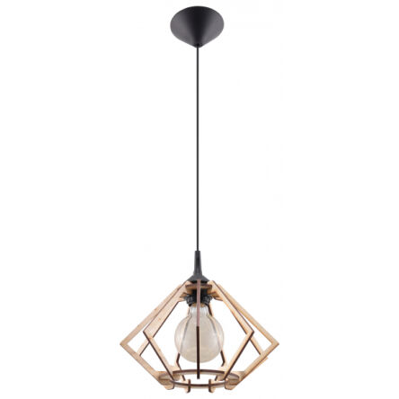 Lampa Wisząca POMPELMO SL.0393 stylowa nietuzinkowa z naturalnego drewna 