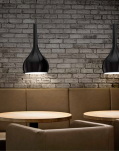 Lampa wisząca Soul 1 Black AZzardo AZ0273  klosz ze szkła w kolorze czarnym - 3