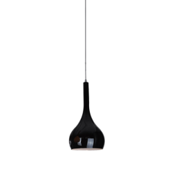 Lampa wisząca Soul 1 Black AZzardo AZ0273  klosz ze szkła w kolorze czarnym
