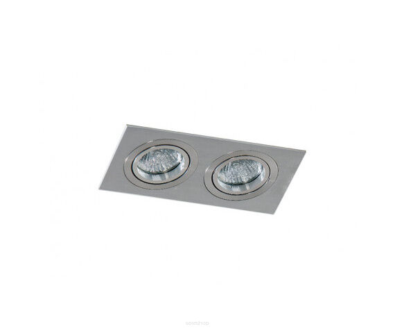 Lampa wpuszczana kwadrat nowoczesna CARO 2S  AZ2438   Azzardo podwójna srebrna