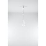 LAMPA WISZĄCA DIEGO BIAŁA SOLLUX  NOWOCZESNY stal  SL.0569 metalowa lampa SOLLUX LIGHTING  - 4