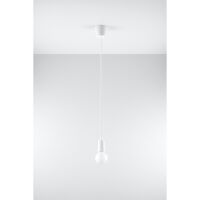 LAMPA WISZĄCA DIEGO BIAŁA SOLLUX  NOWOCZESNY stal  SL.0569 metalowa lampa SOLLUX LIGHTING 