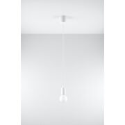 LAMPA WISZĄCA DIEGO BIAŁA SOLLUX  NOWOCZESNY stal  SL.0569 metalowa lampa SOLLUX LIGHTING 