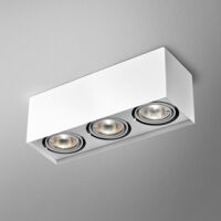 Plafon Squares 50x3 230V 46011 Aquaform potrójna techniczna GU10 natynkowa