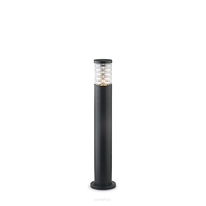 Lampa stojąca zewnętrzna Tronco PT1 BIG NERO  Ideal Lux 004723 z aluminium i wykończona w kolorze czarnym słupek w kształcie walca