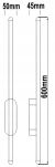 KINKIET LED IZRA 60cm - 4