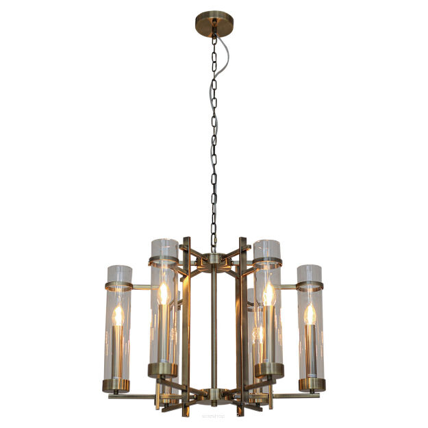 Lampa wisząca Aspen PND-31186-6A-ABR Italux klasyczna  antyczny brąz