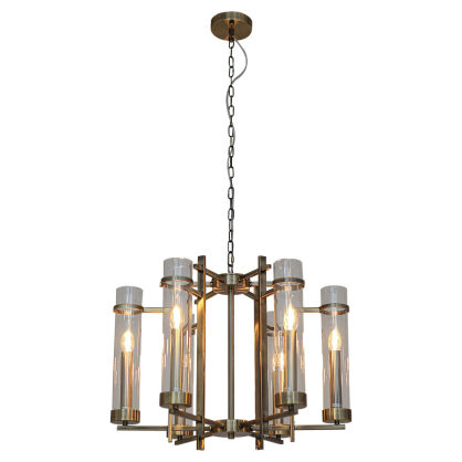 Lampa wisząca Aspen PND-31186-6A-ABR Italux klasyczna  antyczny brąz