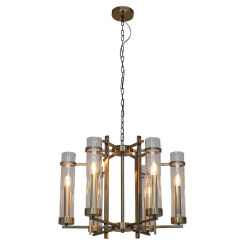 Lampa wisząca Aspen PND-31186-6A-ABR Italux klasyczna  antyczny brąz