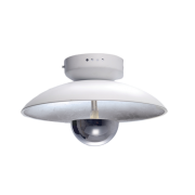 Lampa sufitowa Sydney - C01048WH AG wykonana jest z metalu o wykończeniu biało srebrnym w stylu nowoczesnym kosmiczna lampa  