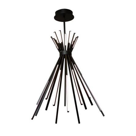 Lampa wisząca TIPI P0353 MAXlight AWANGARDOWA NIETUZINKOWA CZARNA LED IMPONUJĄCA FORMA