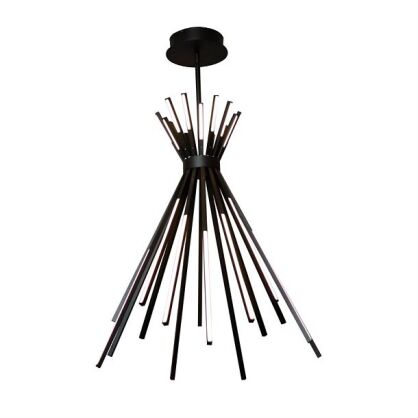 Lampa wisząca TIPI P0353 MAXlight AWANGARDOWA NIETUZINKOWA CZARNA LED IMPONUJĄCA FORMA