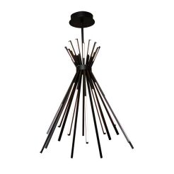 Lampa wisząca TIPI P0353 MAXlight AWANGARDOWA NIETUZINKOWA CZARNA LED IMPONUJĄCA FORMA