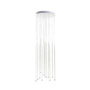 Lampa wisząca LOUISE 12 AZ3421  lampa w stylu nowoczesnym w kolorze białym led 75 długości okrągła podsufitka 12 tub