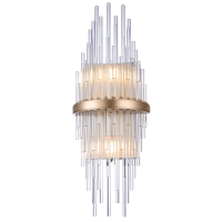 Kinkiet  Reykjavik - W02073CP COSMO light  Efektowna KRYSZTAŁOWA  lampa ścienna  Szkło w kolorze szampańskim 
