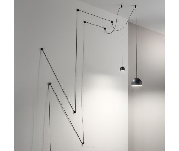 KINKIET Tall Sp1 Small 196800 NOWOCZESNY IP20  METAL  oprawa wisząca w kolorze czarny Ideal Lux LAMPA WEWNĘTRZNA