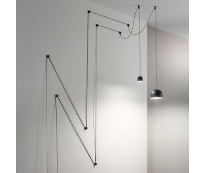 KINKIET Tall Sp1 Small 196800 NOWOCZESNY IP20  METAL  oprawa wisząca w kolorze czarny Ideal Lux LAMPA WEWNĘTRZNA