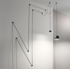 KINKIET Tall Sp1 Small 196800 NOWOCZESNY IP20  METAL  oprawa wisząca w kolorze czarny Ideal Lux LAMPA WEWNĘTRZNA
