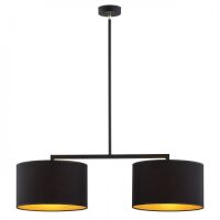 Lampa wisząca KARIN 899 Argon 2 czarno- złote abażury 
