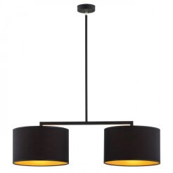 Lampa wisząca KARIN 899 Argon 2 czarno- złote abażury 