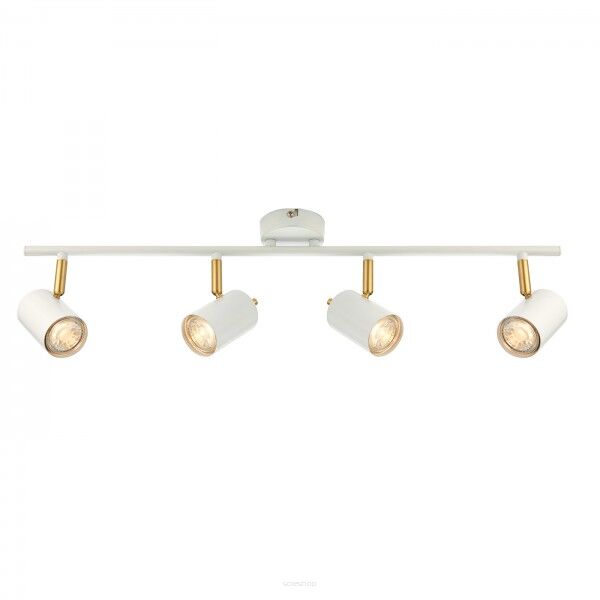 Lampa sufitowa GULL 4 reflektory na listwie BAR SPOT biały matowy ENDON 59933 