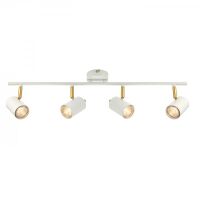 Lampa sufitowa GULL 4 reflektory na listwie BAR SPOT biały matowy ENDON 59933 